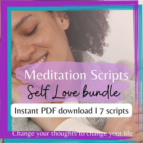 Self Love Meditations Guided Meditation Scripts Bundle Etsy Uk