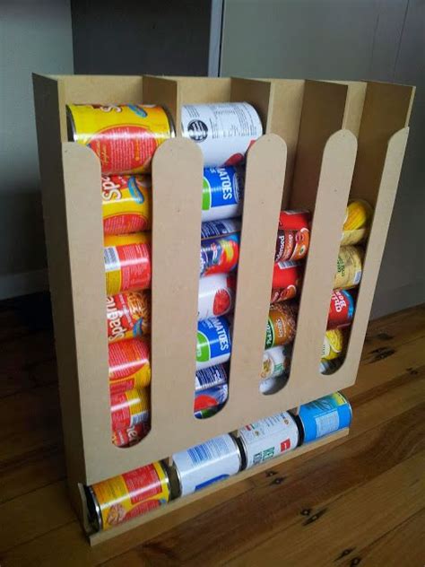 Canned Goods Dispenser For Pantry Saves Space And Makes Inventory Easy