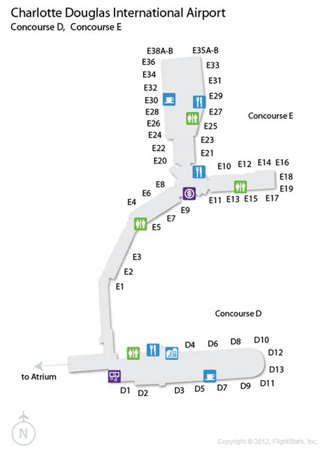 Charlotte Airport Terminal Maps Gates