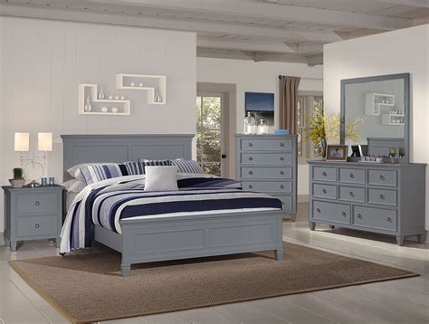 Tamarack Gray Panel Bedroom Set From New Classic Coleman