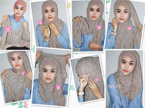 Tutorial Hijab Pashmina Simple Dan Mudah Untuk Remaja Wajah Bulat