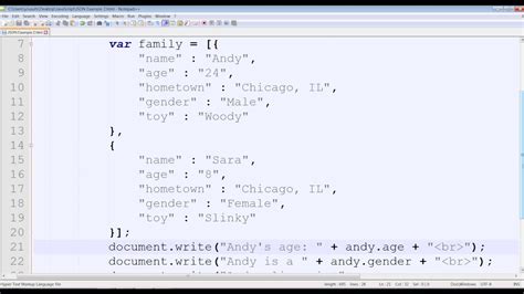 Javascript An Array Of Json Objects Youtube