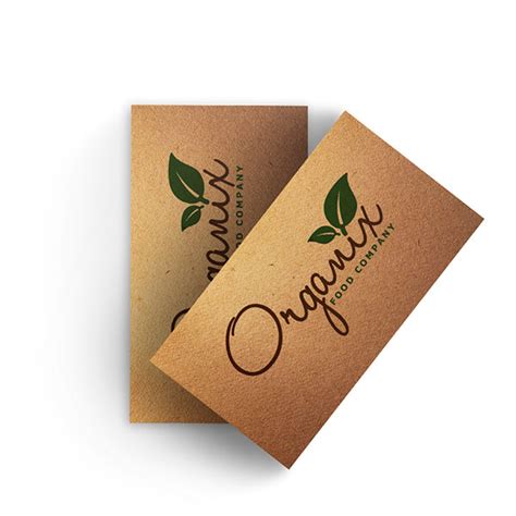 Recycled Cardboard Kraft Paper Business Cards Flyers Asap