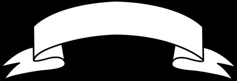 Ribbon Vector Black White Png Free Download On Clipartmag
