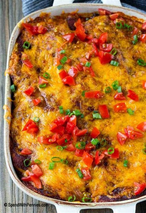Beef Enchilada Casserole A Crowd Pleaser Spend With Pennies