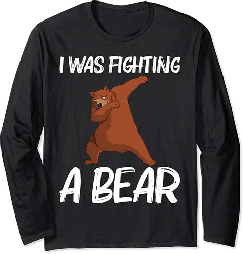 Funny Bear T For Men Women Bear Mammal Animal Long