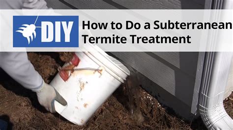 How To Do A Subterranean Termite Treatment Youtube