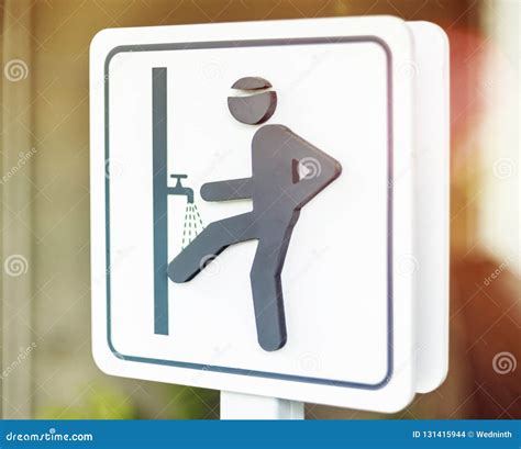 Foot Wash Sign In The Park Stock Photo Image Of Religion 131415944