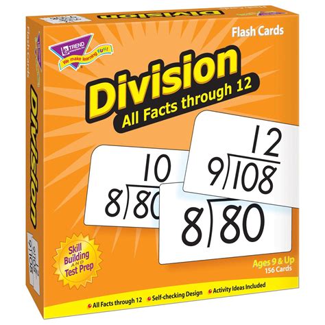 Division 0 12 All Facts Skill Drill Flash Cards Flashcards Math