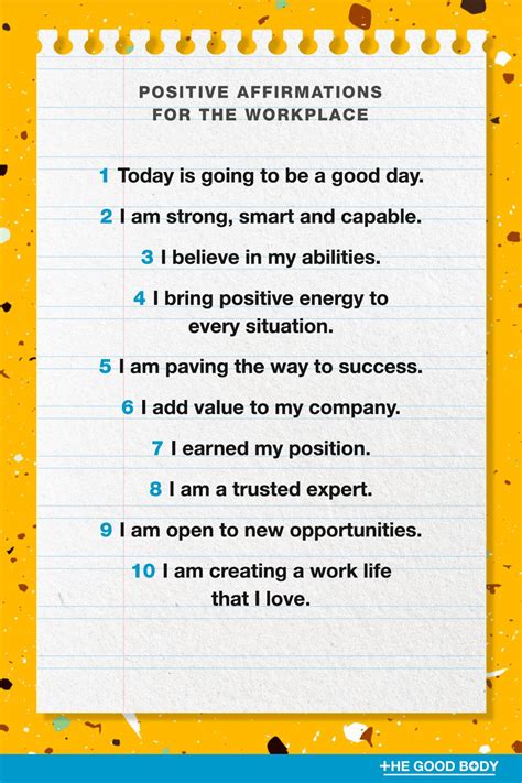 45 Positive Work Affirmations for Career Success