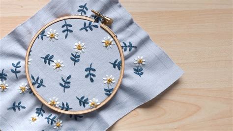 How To Embroider Daisies Youtube