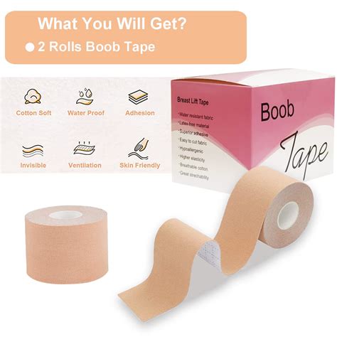 Buy Boob Tape Skin Color Diy Lift Boob Job Push Up Breast