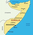 Somalia Map with Cities and Regions | Mappr