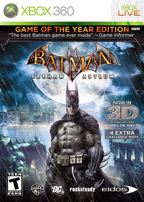 Batman Arkham Asylum Game Of The Year Edition Xbox 360 Séries