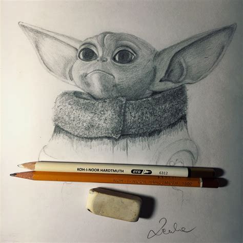 ベストコレクション Baby Yoda Drawing Pencil Cute 307326 Pixtabestpictxisw