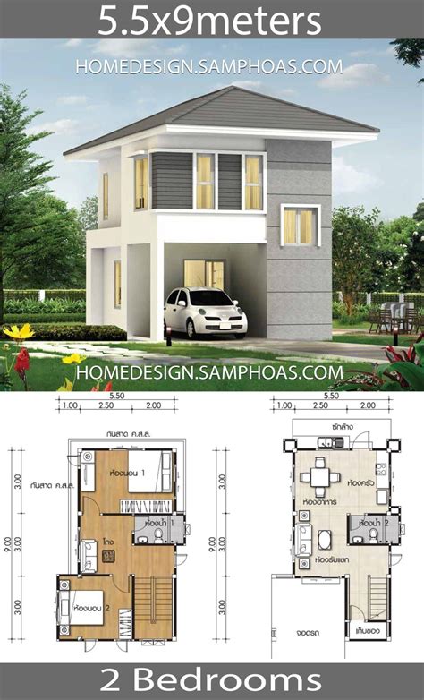 Small House Plans X M With Bedrooms House Idea Small House