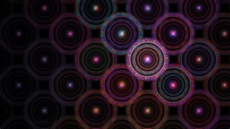 Wallpaper Abstract Pattern Circle Glowing Purple Gradient