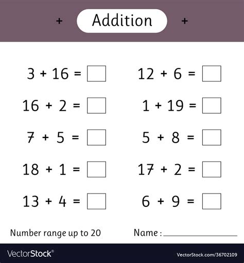 Adding Numbers To 20 Worksheets Worksheets For Kindergarten