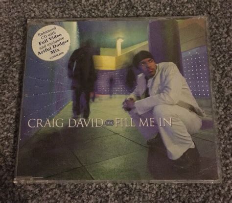 Craig David Fill Me In Single Cd Ebay