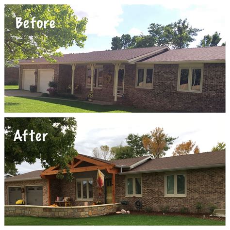 1970s Before And After Ranch Style Exterior Update Ranch House
