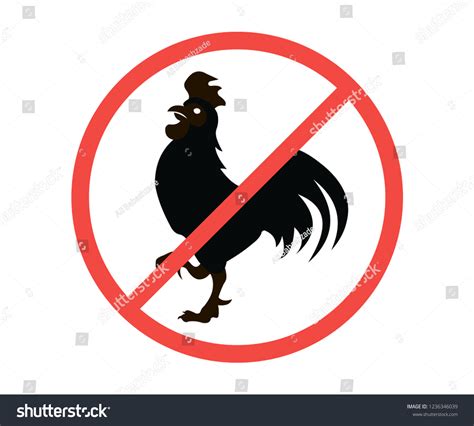 No Cock Vector Icon Stock Vector Royalty Free 1236346039 Shutterstock