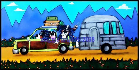 Bernese Mountain Dog Mountain Dogs Vintage Camper Mutt Station