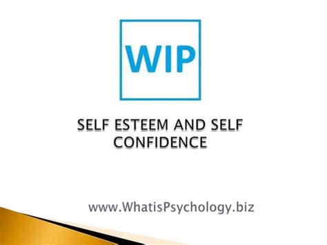 Self Esteem And Self Confidence Ppt