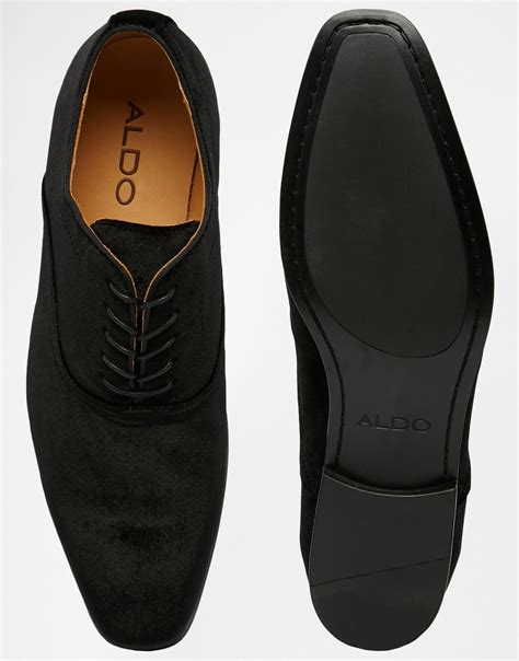 Lyst Aldo Megantic Velvet Oxford Shoes In Black For Men
