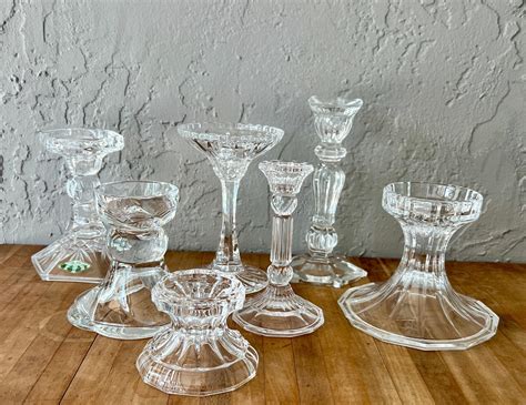 Vintage Candlesticks Glass Cornucopia Viking Glass Etsy Artofit