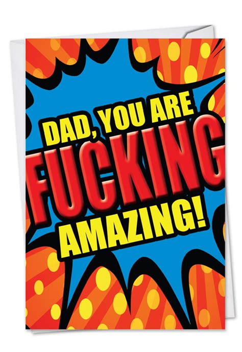amazing dad red rocket father s day greeting card