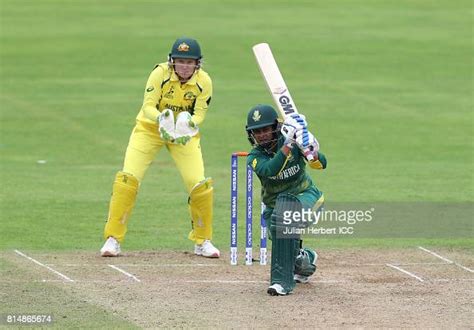 Trisha Chetty Of South Africa Hits Out As Allysa Healy Of Australia News Photo Getty Images