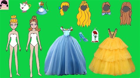 Paper Doll Dress Up Handmade Paper Crafts Youtube