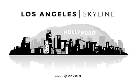 Ilustração Do Skyline De Los Angeles Baixar Vector