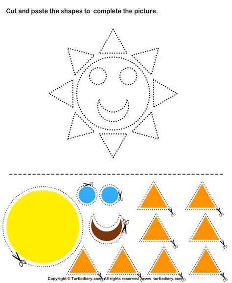 Cut And Paste Shapes Activities Craft Activities For Kids