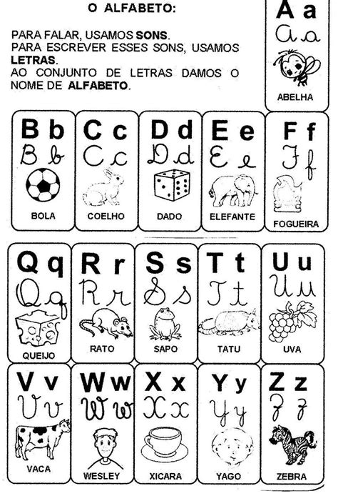 Alfabeto Com Silabario 4 Tipos De Letras Alfabetizacao Images