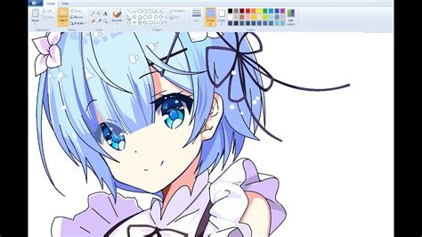Unclick to add them to your vehicle. SpeedPaint 】 Draw Anime Girl on MS Paint - Rem - YouTube