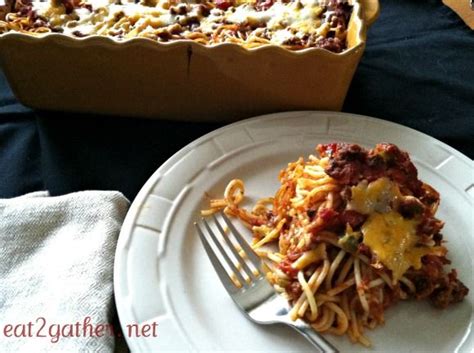 Top with half of the sauce, then half the cottage cheese and half the mozzarella. Paula Deen's Baked Spaghetti Casserole | Baked spaghetti ...