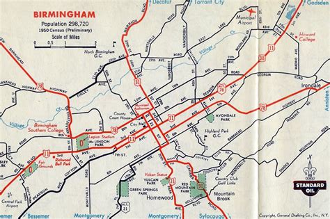 32 Map Of Birmingham Al Maps Database Source