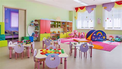 Colorful Preschool Classroom Virtual Backgrounds