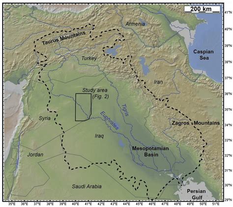 Tigris And Euphrates Rivers Ancient Mesopotamia