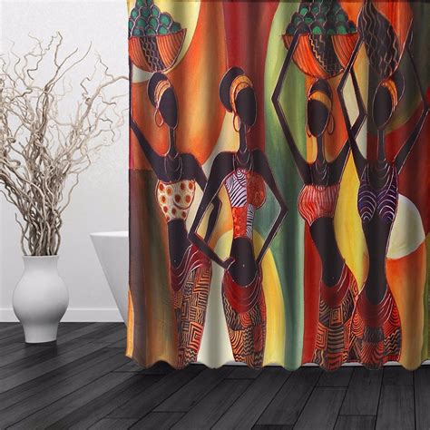 The largest choice of african art & home decor. African Woman Waterproof Bathroom Shower Curtain Art Decor ...