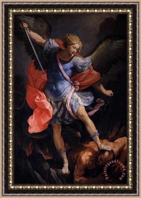 Guido Reni The Archangel Michael Defeating Satan Framed Print For Sale