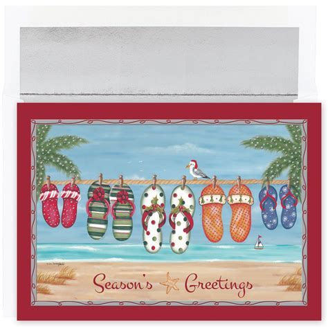 Check spelling or type a new query. Holiday Flip Flops - Holiday Card | Beach christmas card, Tropical christmas cards, Christmas cards