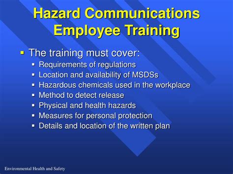 Ppt Whitman College Hazard Communications Powerpoint Presentation