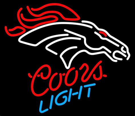 Wiki Neon Sign Blog Nfl Denver Broncos Coors Beer Bar Club Neon Light