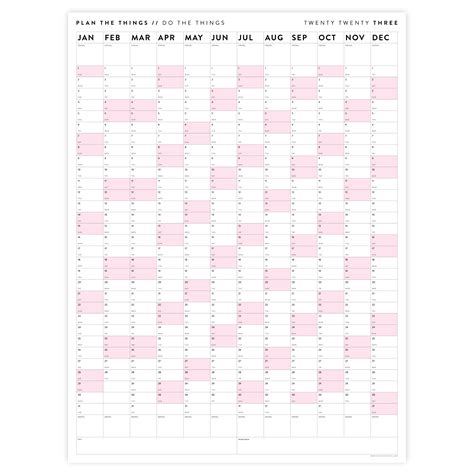 2023 Vertical Calendar Printable Customize And Print