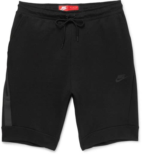 Slim Fit Cotton Blend Tech Fleece Shorts Fleece Shorts Mens Shorts Outfits Tech Fleece