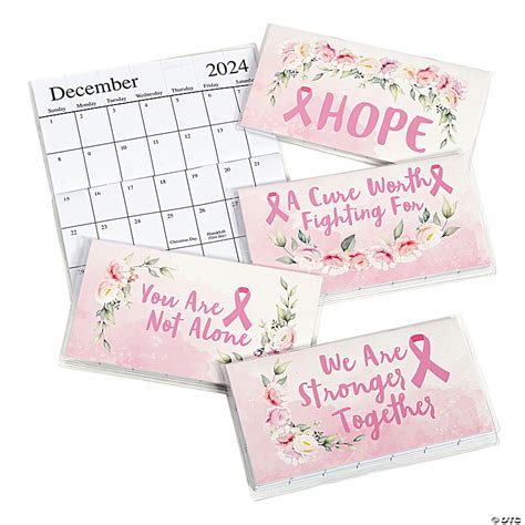 2024 2025 Pink Ribbon Pocket Calendars 12 Pc