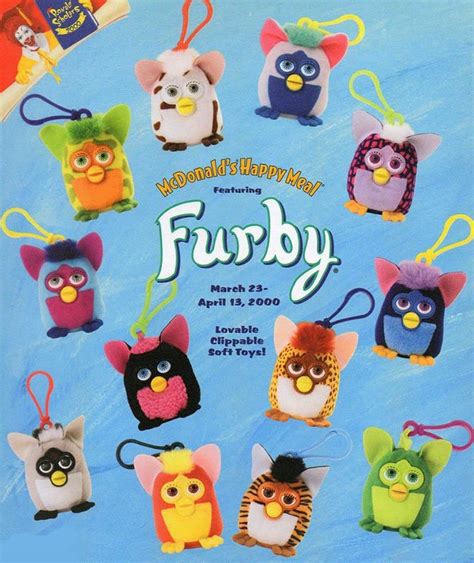 Mcdonalds Happy Meal Toys 2000 Furby Keychains Kids Time