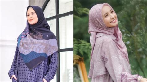 Ide Padu Padan Hijab Segi Empat Motif Yang Jadi Tren Ramadan 2022 Ala Seleb